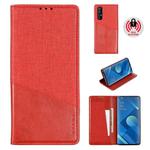 For OPPO Reno 3 Pro MUXMA MX109 Horizontal Flip Leather Case with Holder & Card Slot & Wallet(Red)