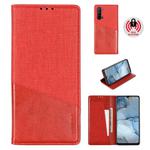 For OPPO Reno3 MUXMA MX109 Horizontal Flip Leather Case with Holder & Card Slot & Wallet(Red)