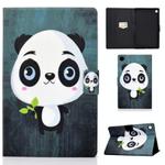 For Samsung Galaxy Tab A9 Electric Pressed Colored Drawing Leather Tablet Case(Panda)