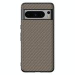 For Google Pixel 8 Ultra-thin Carbon Fiber Texture Printing Phone Case(Gold)