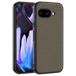For Google Pixel 9a Ultra-thin Carbon Fiber Texture Printing Phone Case(Gold)