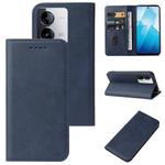 For vivo iQOO Z8 Magnetic Closure Leather Phone Case(Blue)