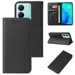 For vivo Y36 Russia Magnetic Closure Leather Phone Case(Black)