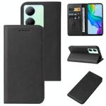 For vivo Y77t Magnetic Closure Leather Phone Case(Black)