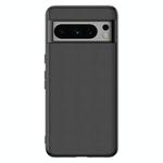 For Google Pixel 8 Ultra-thin Plain Skin Leather Phone Case(Black)