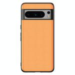 For Google Pixel 8 Ultra-thin Plain Skin Leather Phone Case(Orange)