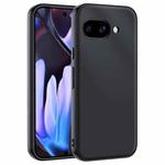 For Google Pixel 9a Ultra-thin Plain Skin Leather Phone Case(Black)