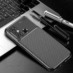 For Xiaomi Redmi 12C Carbon Fiber Texture Shockproof TPU Phone Case(Black)