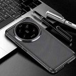 For Xiaomi 14 Ultra Carbon Fiber Texture Shockproof TPU Phone Case(Black)