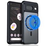 For Google Pixel 8 Pro MagSafe Ultra-thin Translucent PC+TPU Phone Case(Black)