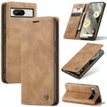 For Google Pixel 8 CaseMe 013 Multifunctional Horizontal Flip Leather Phone Case(Brown)