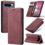 For Google Pixel 9 Pro XL CaseMe 013 Multifunctional Horizontal Flip Leather Phone Case(Wine Red)