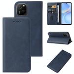 For Huawei Maimang A20 Magnetic Closure Leather Phone Case(Blue)