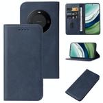 For Huawei Mate 60 Magnetic Closure Leather Phone Case(Blue)