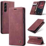 For Samsung Galaxy S24+ 5G CaseMe 013 Multifunctional Horizontal Flip Leather Phone Case(Wine Red)