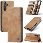 For Samsung Galaxy A35 5G CaseMe 013 Multifunctional Horizontal Flip Leather Phone Case(Brown)