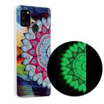 For Samsung Galaxy A21s Luminous TPU Mobile Phone Protective Case(Half-flower)