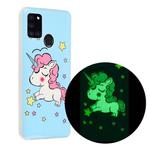 For Samsung Galaxy A21s Luminous TPU Mobile Phone Protective Case(Star Unicorn)