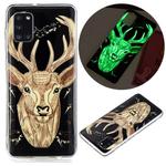 For Samsung Galaxy A31 Luminous TPU Mobile Phone Protective Case(Deer Head)