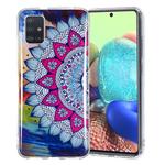 For Samsung Galaxy A71 5G Luminous TPU Mobile Phone Protective Case(Half-flower)
