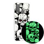 For Huawei P smart 2020 Luminous TPU Mobile Phone Protective Case(Ghost Head)