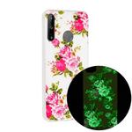 For Huawei P40 lite E Luminous TPU Mobile Phone Protective Case(Rose Flower)