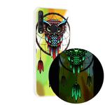 For Huawei Y6p Luminous TPU Mobile Phone Protective Case(Owl)