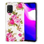 For Xiaomi Mi 10 Lite Luminous TPU Mobile Phone Protective Case(Rose Flower)