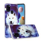 For Samsung Galaxy A21s Luminous TPU Soft Protective Case(Starry Sky Wolf)