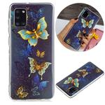 For Samsung Galaxy A31 Luminous TPU Soft Protective Case(Double Butterflies)