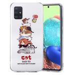 For Samsung Galaxy A71 5G Luminous TPU Soft Protective Case(Cats)