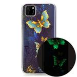 For Huawei Y5p (2020) Luminous TPU Soft Protective Case(Double Butterflies)