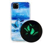 For Huawei Y5p (2020) Luminous TPU Soft Protective Case(Butterflies)