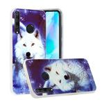 For Huawei Y6p (2020) Luminous TPU Soft Protective Case(Starry Sky Wolf)