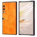 For Honor V Purse Dual Color Lichi Texture PU Phone Case(Orange)