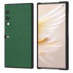 For Honor V Purse Genuine Leather Litchi Texture Phone Case(Green)