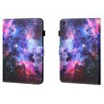 For Samsung Galaxy Tab A9 Coloured Drawing Stitching Flip PU Tablet Case with Sleep / Wake-up Function(Starry Sky)