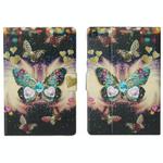 For Samsung Galaxy Tab A9 Voltage Coloured Drawing Smart PU Tablet Case with Sleep / Wake-up Function(Butterflies)