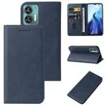 For OUKITEL C35 Magnetic Closure Leather Phone Case(Blue)