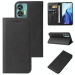 For OUKITEL C36 Magnetic Closure Leather Phone Case(Black)