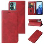 For OUKITEL C36 Magnetic Closure Leather Phone Case(Red)