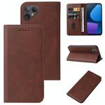 For Fairphone 5 Magnetic Closure Leather Phone Case(Brown)