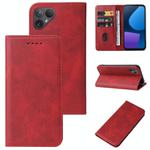 For Fairphone 5 Magnetic Closure Leather Phone Case(Red)