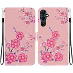 For Tecno Pova Neo 2 Crystal Texture Colored Drawing Leather Phone Case(Cherry Blossoms)