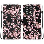 For Tecno Camon 30S / Camon 30S Pro Crystal Texture Colored Drawing Leather Phone Case(Plum Bossom)