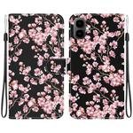 For Tecno Pop 10 / Spark Go 2 4G Crystal Texture Colored Drawing Leather Phone Case(Plum Bossom)