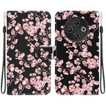 For Tecno Pop 9 5G / Spark 30C 5G Crystal Texture Colored Drawing Leather Phone Case(Plum Bossom)