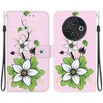For Tecno Pop 9 5G / Spark 30C 5G Crystal Texture Colored Drawing Leather Phone Case(Lily)