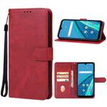 For Cricket Debut S2/AT&T Calypso 4  Leather Phone Case(Red)