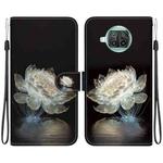 For Xiaomi Mi 10T Lite 5G Crystal Texture Colored Drawing Leather Phone Case(Crystal Peony)